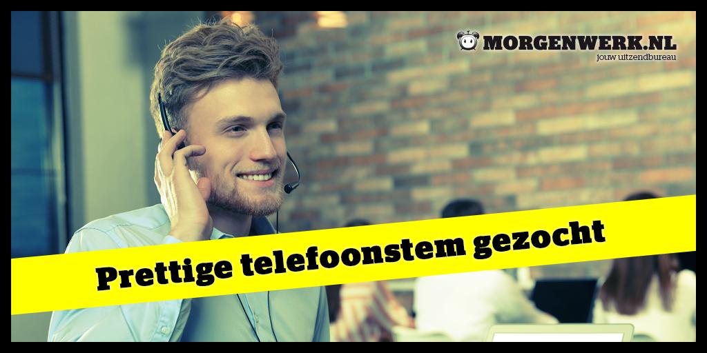 Heb jij een prettige telefoonstem? En ben jij op zoek naar een #functie als #telefonisch #adviseur bij jou in de buurt? Schrijf je in bij Morgenwerk.nl en wij helpen jou! Of bel ons op 088-1187000.