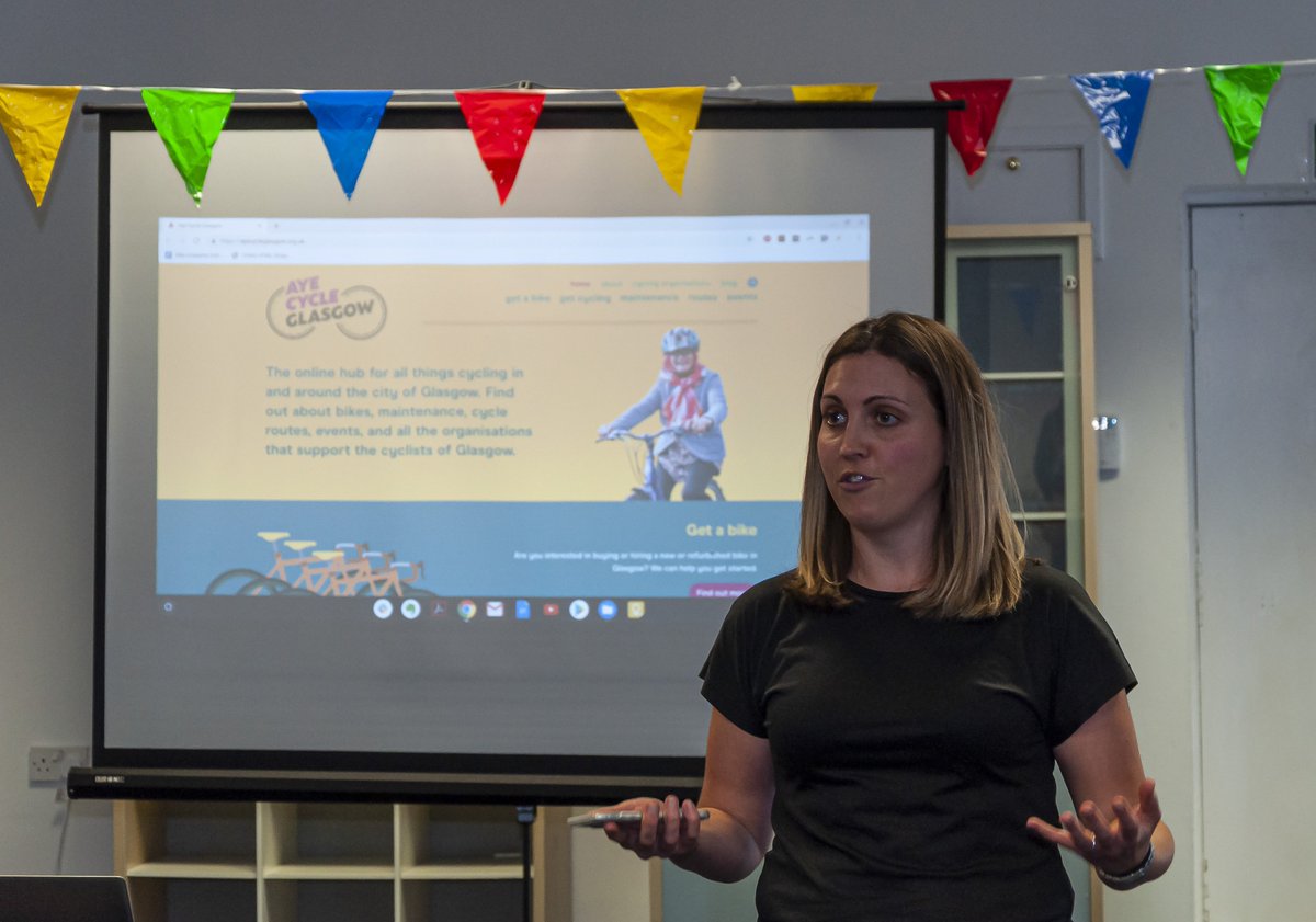 BikeforGoodGla's tweet image. The inspirational and lovely Councillor Anna Richardson came along to our Aye Cycle Glasgow launch on Friday!

We are so lucky to have our new online cycling hub for Glasgow ayecycleglasgow.org.uk supported by advocates like Anna!

#BikeForGood #AyeCycleGlasgow @AnnaLangside