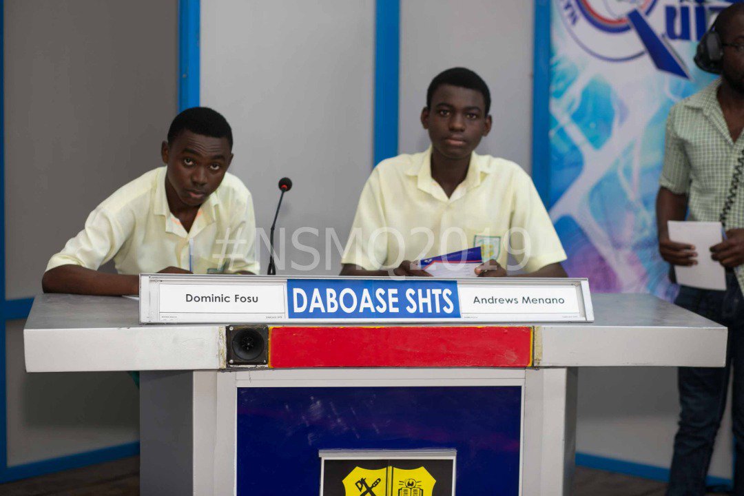 NSMQGhana's tweet photo. The first contest at NNB features Apam SHS, Winneba SHS and Daboase SHTS

#NSMQ2019 #NSMQ2019Prelims https://t.co/BgAkarglCJ