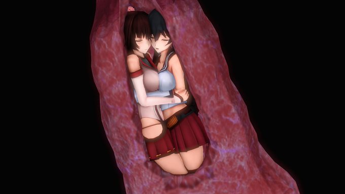 ニチアサ→深夜枠→OVA→R18・OVA
丸呑みは～よいぞぉ～。肉壁いいぞ～。

今回も枚数が多いのでPixivに全掲載。
こちらには一部を乗せます。全10ページ。
ほんのミクロ成分ではありますが、締め付けによる微リョナあり。
 #丸呑み #リョナ #乳の日 (?) 