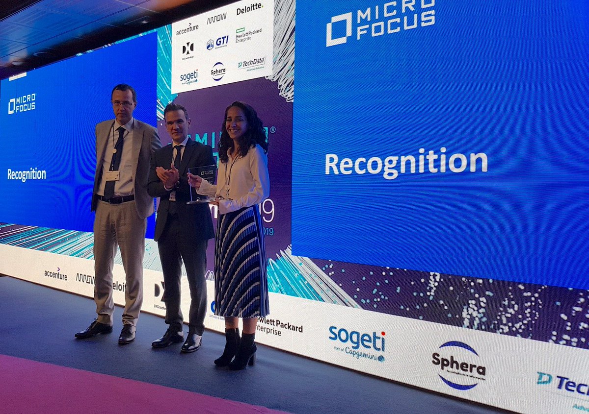 satec_es's tweet photo. Es un orgullo haber sido reconocidos por @MicroFocus como el partner con el mejor resultado de ventas en #MFSummit2019. https://t.co/sJBshkFIiE