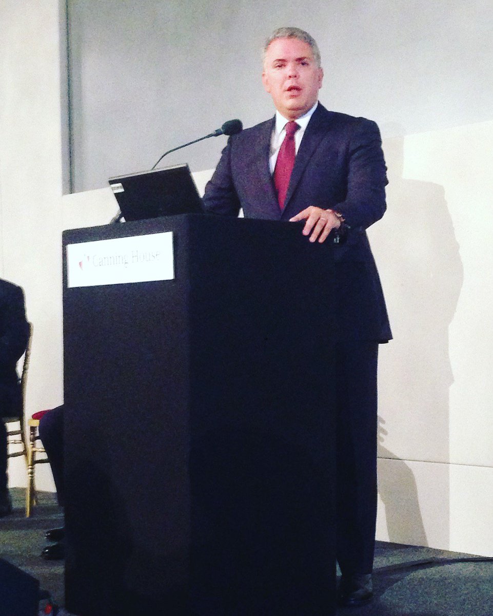BoxmillDevs's tweet image. Legality + Entrepreneurship = Fairness. The message from Colombian President, Ivan Duque @IvanDuque, at this morning's Annual Canning House Lecture in London Town. @Canning_House @BCCCLondon #boxmill