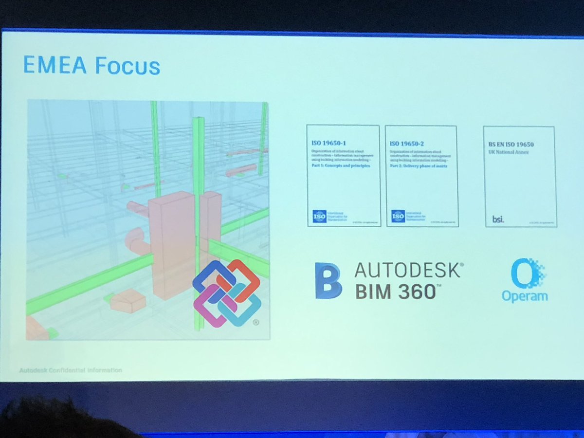 oatfedgoat's tweet photo. Autodesk are working with @_Operam to getting #iso19650 compliant. #AUlondon #connectandconstruct https://t.co/NcRKfi0X5V