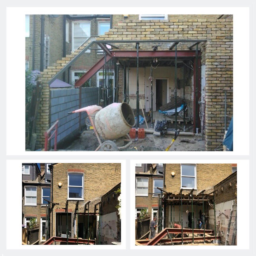 #HappyMonday 🙂

Another extension is underway.

The existing walls have been removed.  Now onto the new beams and brickwork.

#progress #watchthisspace #renovation #extension #kitchenextension #buildingservices