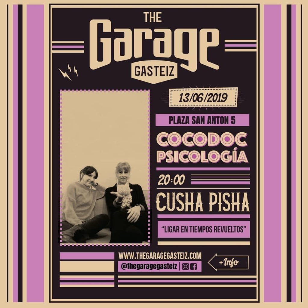 Donostilandia's tweet image. Que bien lo pasamos con @_cocodoc en The Garage con LIGAR EN TIEMPOS REVUELTOS. #cocodocpsicología #tegaragegasteiz #cushapisha #ligarentiemposrevueltos