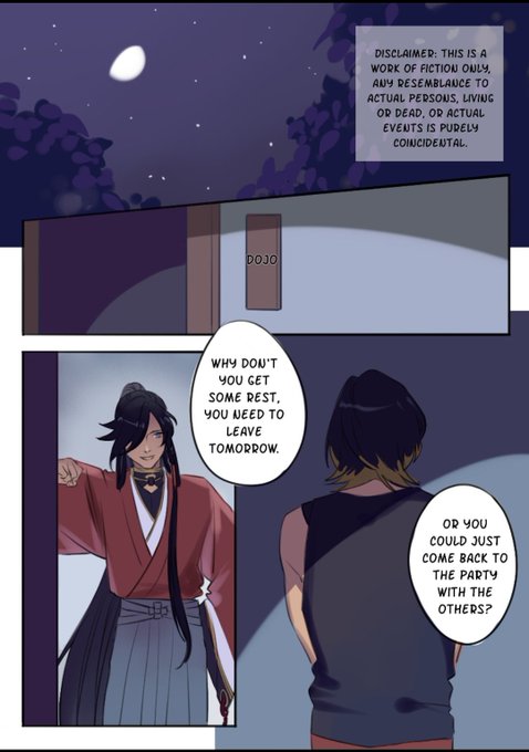 (1/2)
For @tsubakizine I decided to make 8 pages of comic instead of one drawing, I wonder why. But it was a pleasure to make a story about that time when Kane-san is the wise one. 