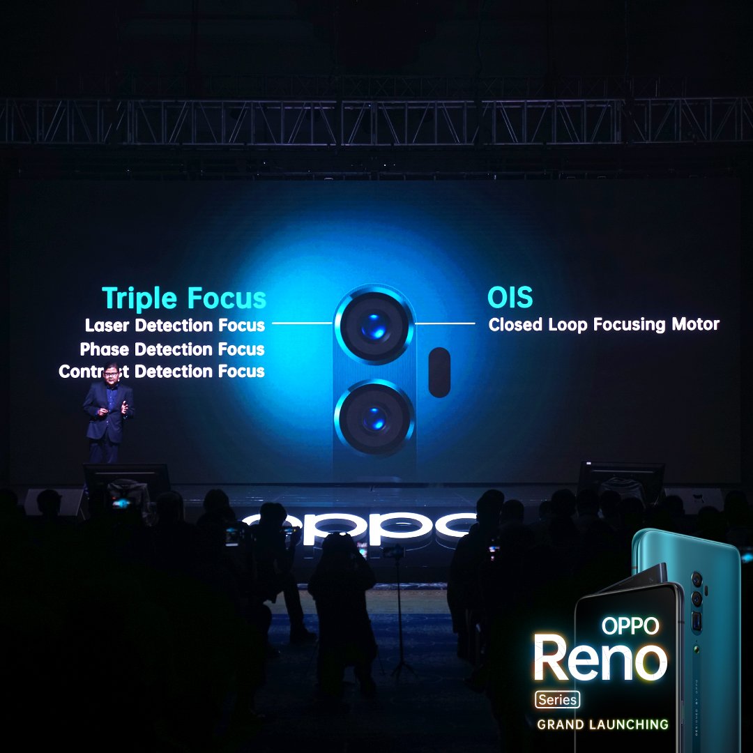 OPPOIndonesia's tweet photo. Banyak fitur keren disematkan di #OPPORenoSeries. Mana yang jadi favoritmu, O-Fans?

#RenoLaunchEvent https://t.co/c9VLvf7g9k