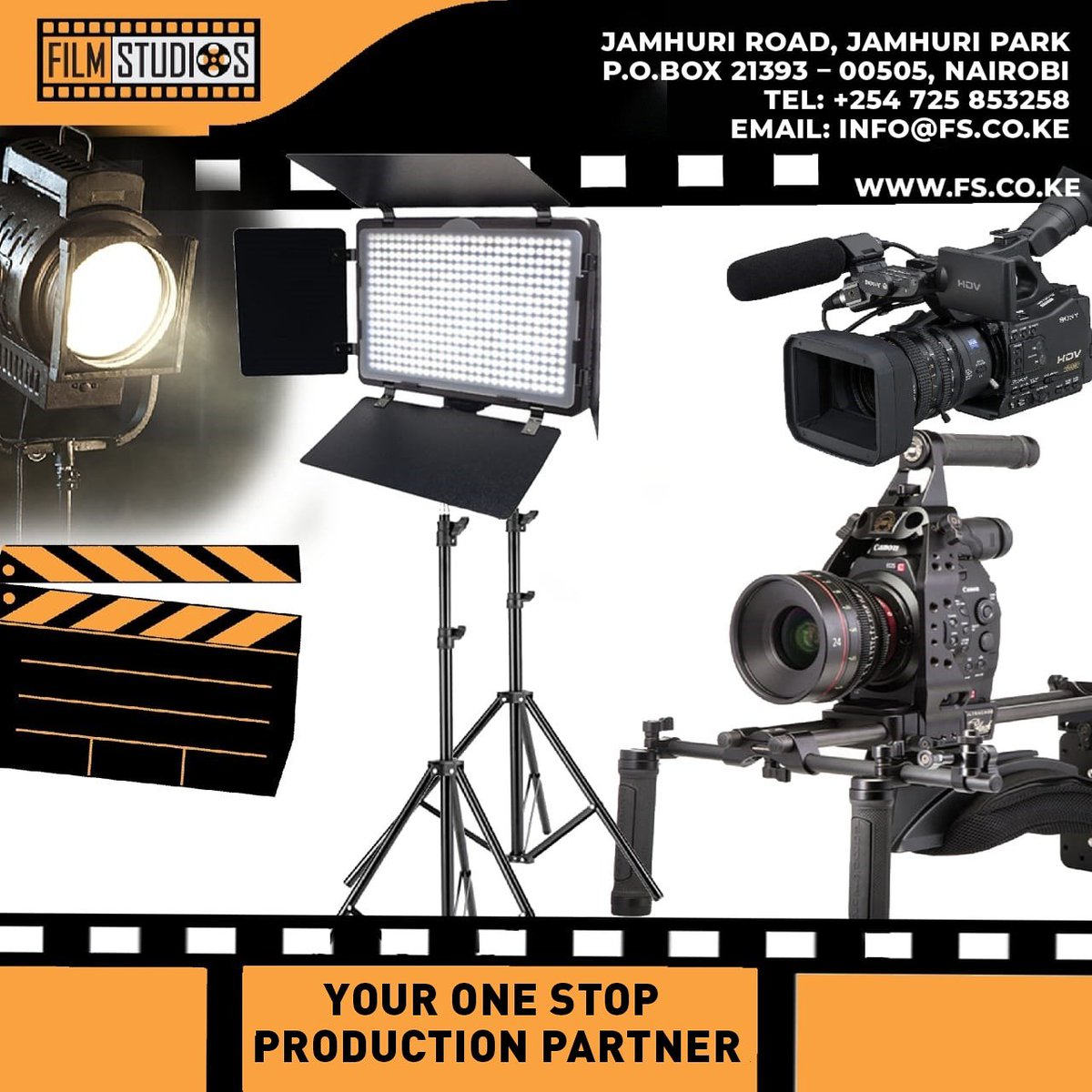 Do you have an upcoming project? A big production film or a short film? A theatre production or a Music video? Perhaps you are planning a commercial🤔-talk to us. We have got all your production needs under one roof.

#filmlighting #filmmaking #musicvideosproduction