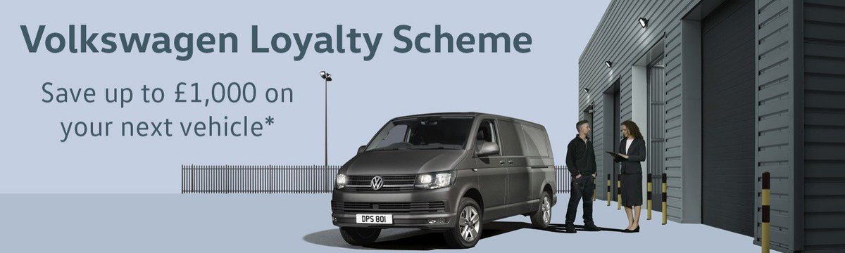 Being told you're a valued customer is all very nice, but we'd like to show our appreciation for your loyalty with a little more than words.
So if you buy a new van before June 30th, we'll give you £500 off the price of a Caddy and Amarok or £1,000 off the price of a Transporter.