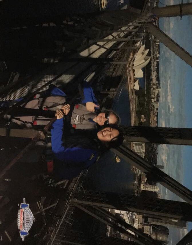RedMaidsinOz's tweet photo. On Sunday, we all did the bridge climb at some point in the day. We had a great time and there were some amazing views of the opera house and Circular Key. https://t.co/Atuf8jfylH