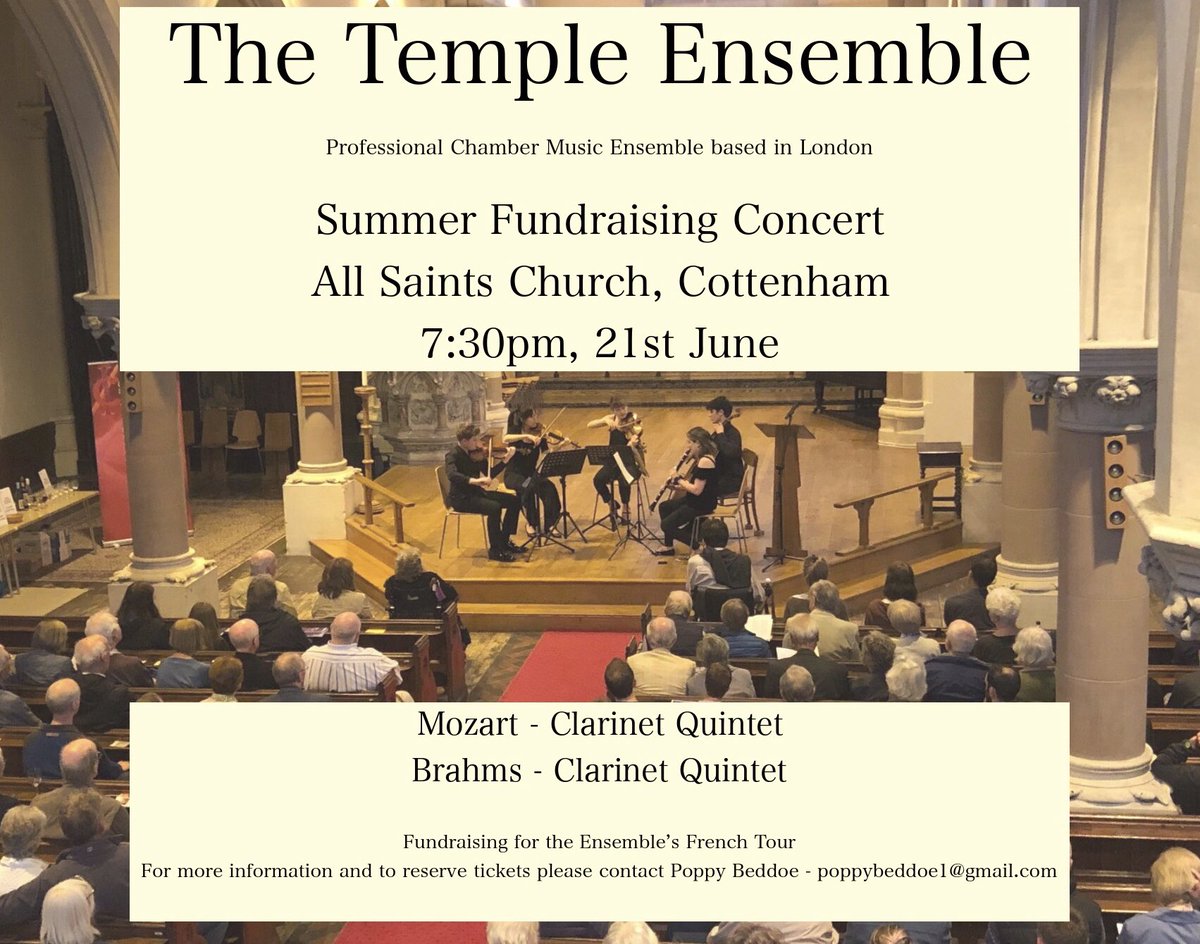 Can’t wait to play #Brahms and #Mozart in Cottenham this Friday. Pls come if you can! <a href="/cottenhamnews/">Cottenham Newsletter</a> <a href="/PoppyBeddoe/">Poppy Beddoe</a> <a href="/mmmccabe1/">Mary Margaret McCabe</a>