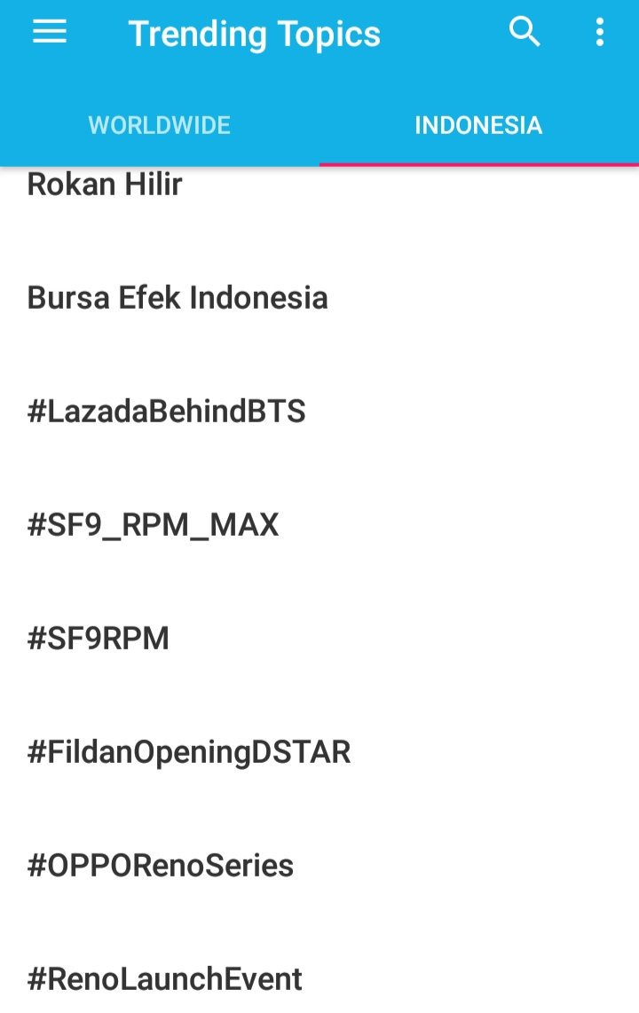 Bantu info ya, blom terlihat ditrend indo, tagar #FildanOpeningDSTAR  masih di pot #26 
Di gas aja terus 👇