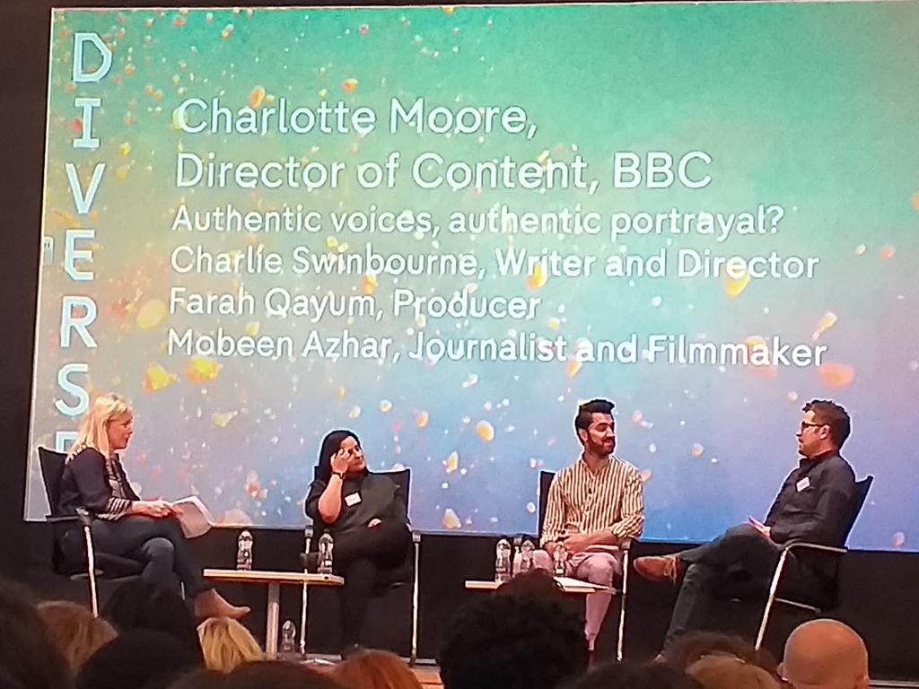 "Confidence in your unique voice....and resilience." Great advice from producer Farah Qayum for young people at the start of their career in #TV at today's <a href="/C4Press/">Channel 4 Press</a> #DIVERSETV Festival in #Bradford