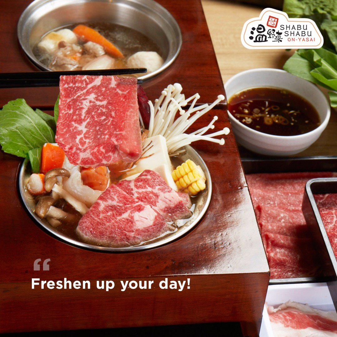 OnYasai_ID's tweet image. All you need is a comforting shabu-shabu with rich broth and yummy beef. To freshen up your day, week and month.

Mention your loved ones to warm it up with On-Yasai!

#OnyasaiID #shabushabu #japaneseshabushabu