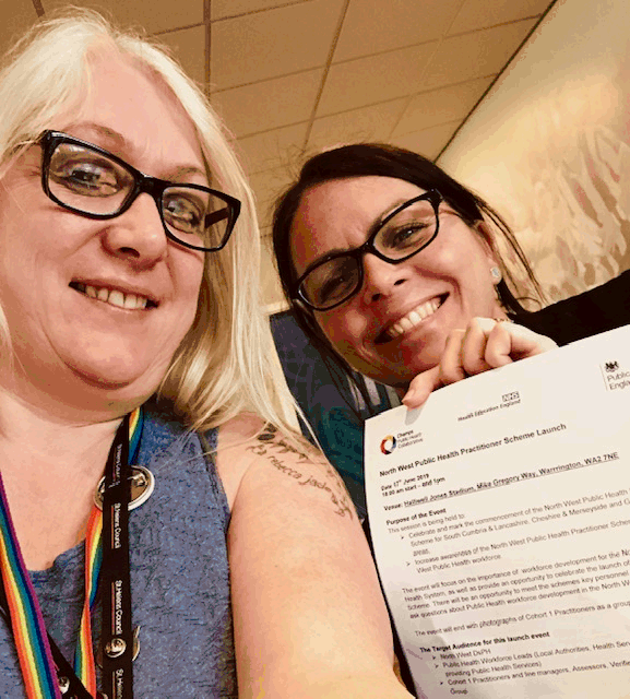 StHWellbeing's tweet photo. @CMPHN @HealthySTH Celebrating the launch of NW Public Health practitioner scheme #NWPH #HEE #NHS #NWPHPScheme https://t.co/b1AmWVorGL