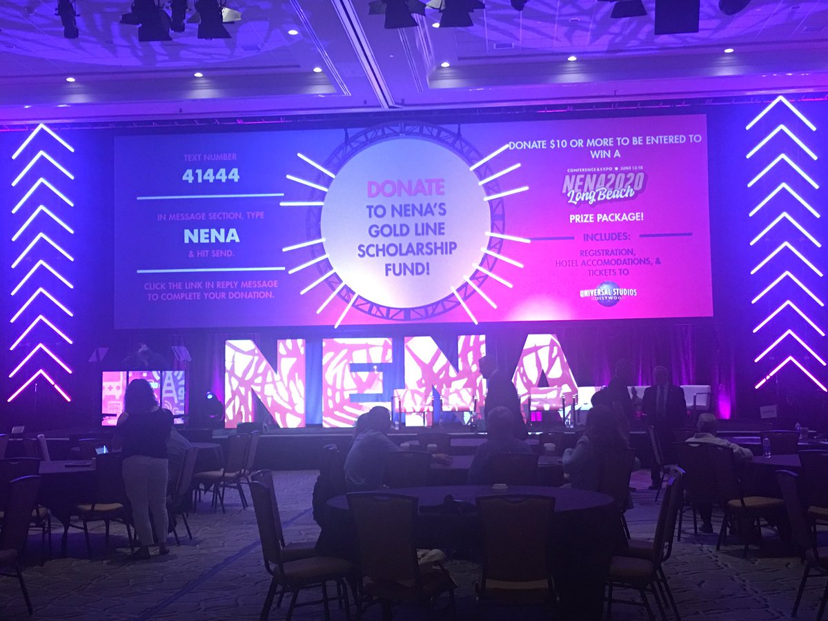 Kicking off day 2 at #NENA2019 with a keynote from <a href="/webbizceo/">Damien Patton</a>.