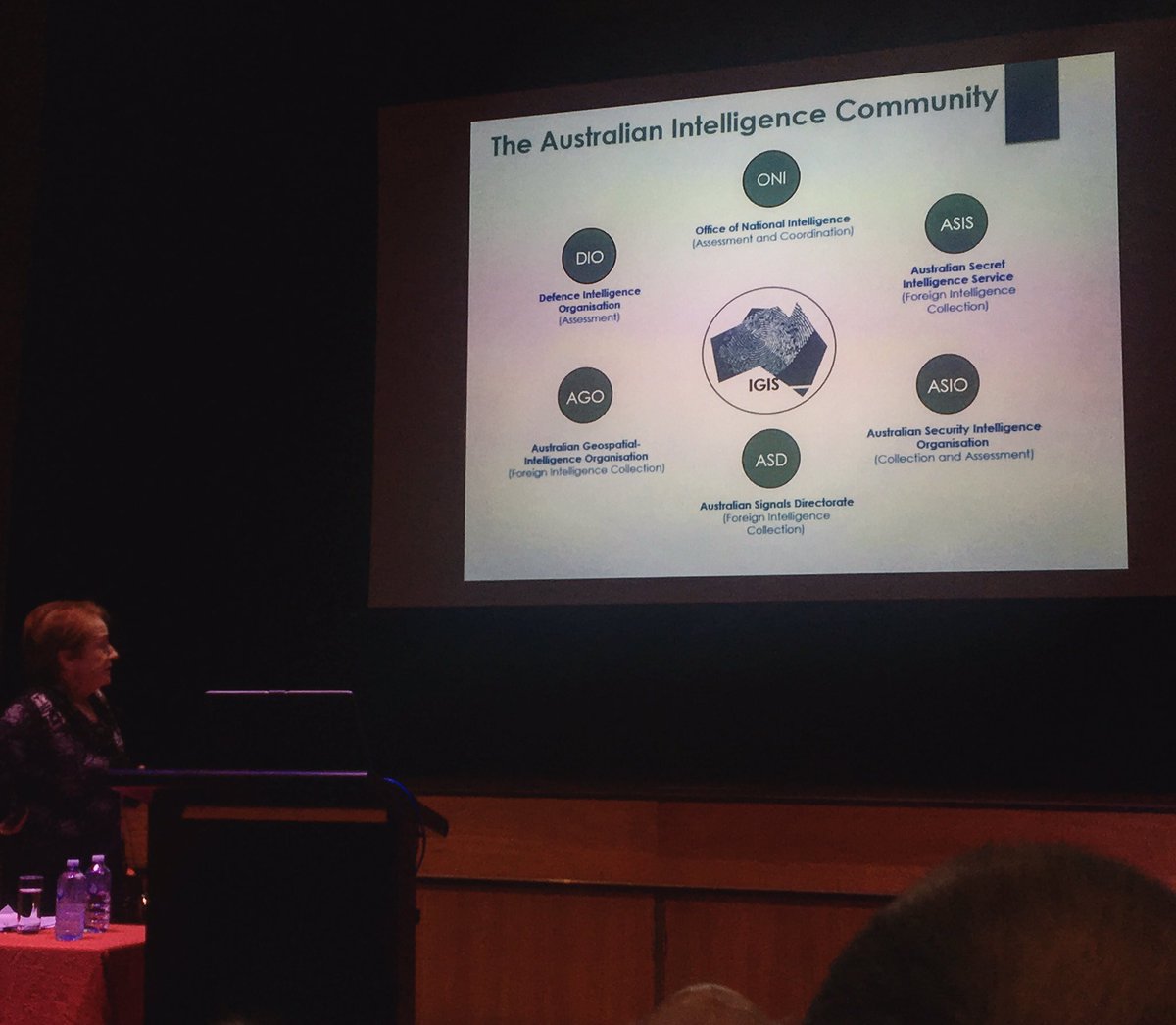 TheGoldenCARR0T's tweet image. It was a real thrill to listen to Margaret Stone AO, Australia’s Inspector General of Intelligence and Security, in a fabulously titled talk: ‘Eyes on the Spies: The Ethics of Spying’.  She says if you want to draw a crowd, use the word ‘spy’ in the title. #IGIS #ausgov #intel