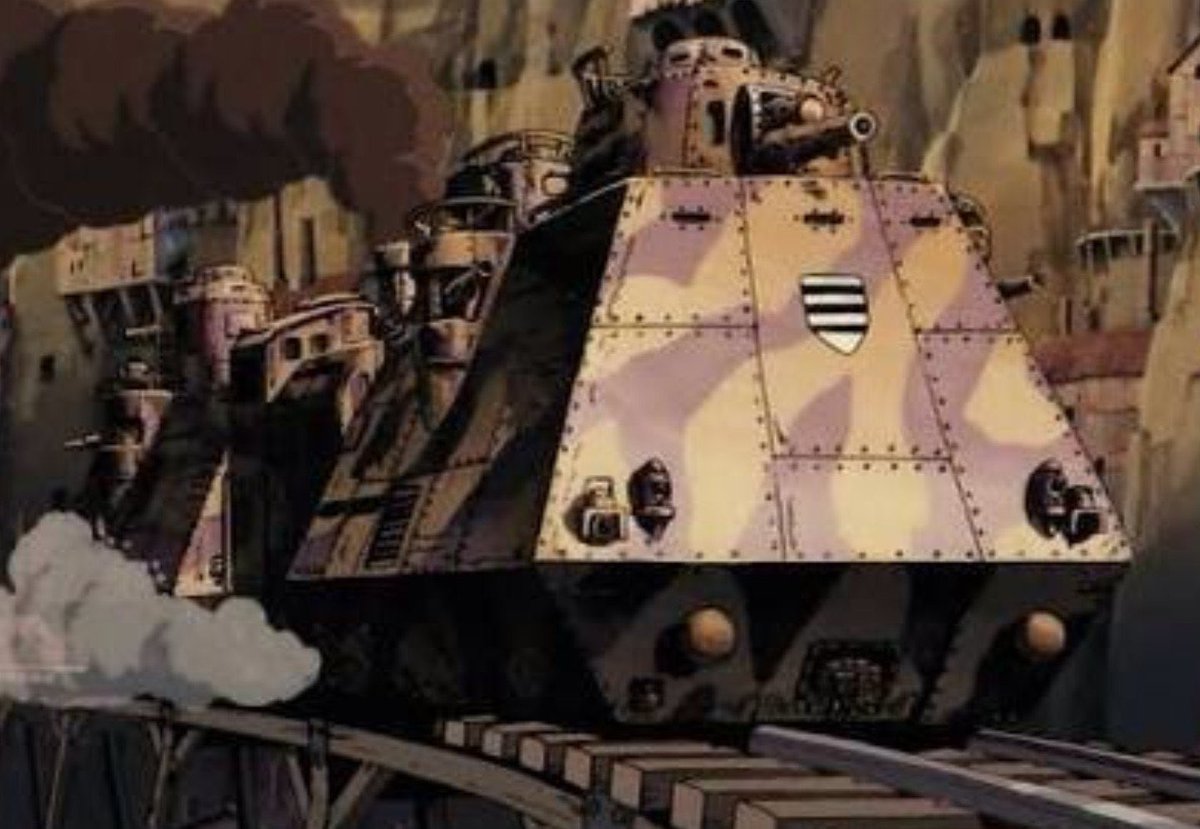鰐軍壮 No Twitter 悪役一号戦車 ジブリファンからは知名度がイマイチですけど 宮崎駿の雑想ノート が連載されてた時期と同時期に製作された ナウシカ の自走砲や ラピュタ のゴリアテや装甲列車のデザインのいいとこ取りって感じで好きなんですよね 鰐軍壮 No Twitter 悪役一号戦車 ジブリファンからは知名度がイマイチですけど 宮崎駿の雑想ノート が連載されてた時期と同時期に製作された ナウシカ の自走砲や ラピュタ のゴリアテや装甲列車のデザインのいいとこ取りって感じで好きなんですよね