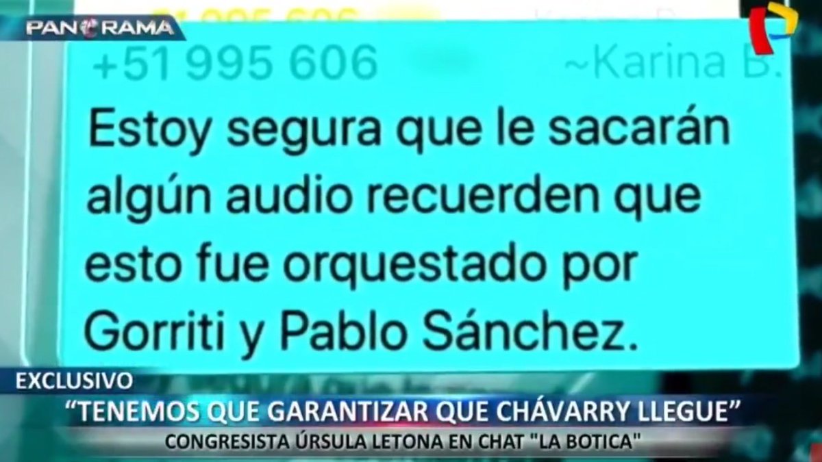 StevenCaldern9's tweet image. #Úrsula #Letona: Tenemos q garantizar q Chávarry llegue y q en el Poder Judicial no asuma San Martín.
#Luz #Salgado: Ojalá q no le saquen nada a Chávarry.

¿Cómo garantiza un congresista q un #fiscal LLEGUE y q un #juez NO ASUMA? ¿No q respetaban la independencia de poderes? 🤔