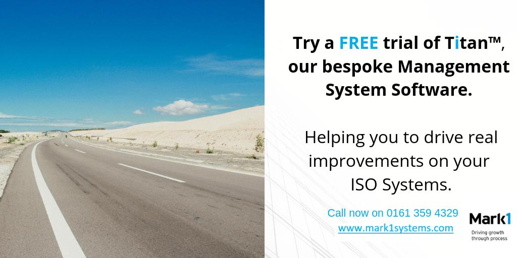 Looking for ISO accreditation for Quality #ISO9001, Environmental #ISO14001, Health &amp; Safety #ISO45001, or Information Security #ISO27001. We can help with our easy to use, cost-effective ISO Management system, Titan. For a FREE trial call: 0161 359 4329 
ow.ly/cmIN50uG1hc