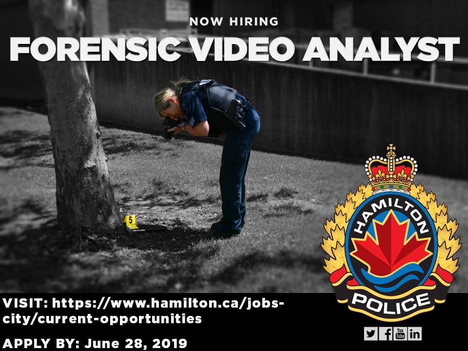 JoinHPS's tweet image. HPS is looking for a FORENSIC VIDEO ANALYST📹 to join our Service! Our ideal candidate is a Certified (L.E.V.A or equivalent) Professional, with solid knowledge of CCTV/Video Data Forensics as it relates to law enforcement. Apply by June 28th: lnkd.in/gRDR9f8