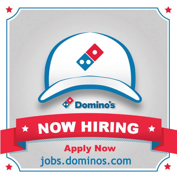 Domino's is Hiring! 
Flexible hours! Room for advancement! Pizza discounts!
Simply TEXT ''Marie'' to 97211
#dominos #nowhiring #makeextracashwithdominos