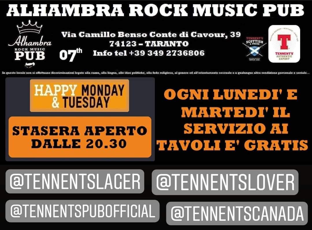 alhambrapub's tweet photo. ...stasera #Lunedì
aperto dalle 20.30 😍 🍻
#Heretoserve
#TennentsLager #TennentsExtra #TennentsScotch #TennentsIPA #Hoegaarden #Franziskaner
#pub #taranto #birra #beer #musicpub #summerofbeer
#tarantopub #tarantonightlife #tarantobynight #bestpub
@TennentsLager https://t.co/K5qX9pELnq