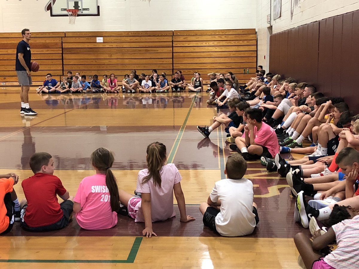 Starting 2🏀19 Swish off right with Tim Abromaitis addressing our 130+ campers!! Thanks @timabro21
