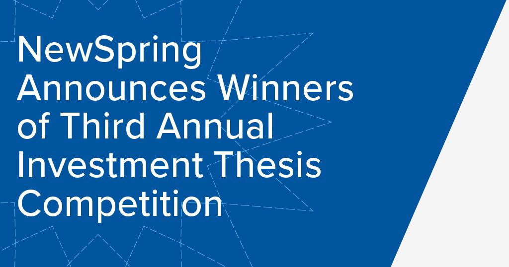 We're excited to share the winners of our third annual Investment Thesis Competition and we'd like to thank all the participants from <a href="/Wharton/">The Wharton School</a> who competed this year. Read more about the winners: bit.ly/2WPiHaY  #privateequity #investmentthesis