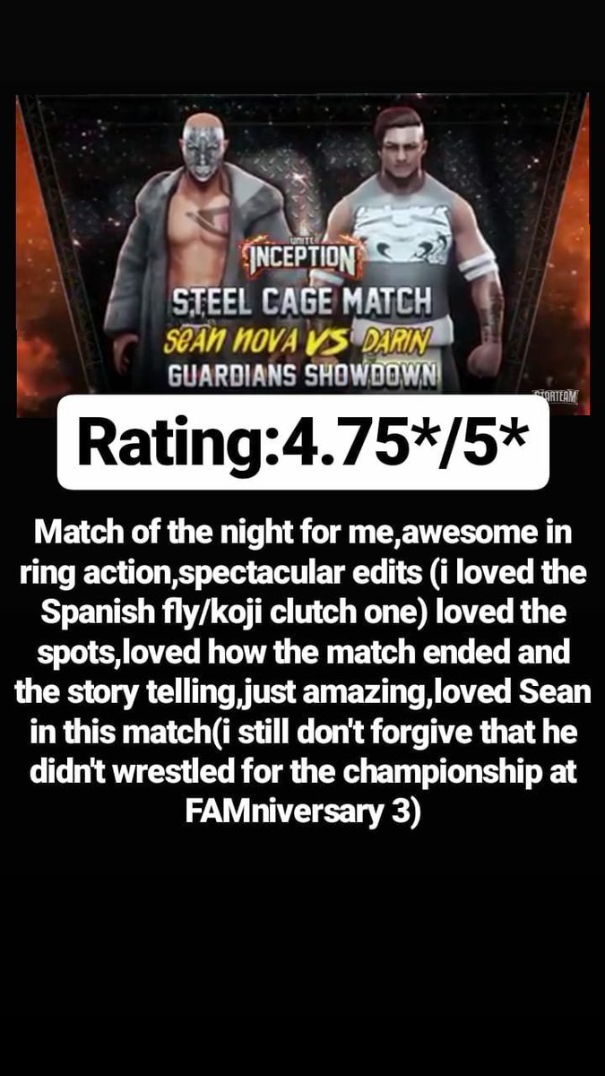 RelaxeBoy's tweet photo. #UniteInception 
Sean nova vs Darin https://t.co/lZIoaPStlD