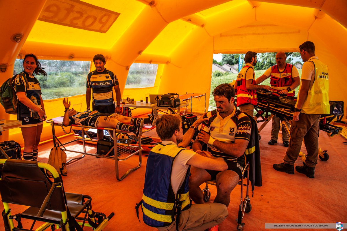 medpack_rescue's tweet photo. Weekend chargé pour nos équipes #MRT78 et #MRTMedic, qui étaient présents sur le @Tournoi7deCoeur 🏉🚑

Merci à l'orga, à nos bénévoles et à nos partenaires pour ce Weekend! 

Prompt rétablissement aux blessés! https://t.co/2XPG8pFydN