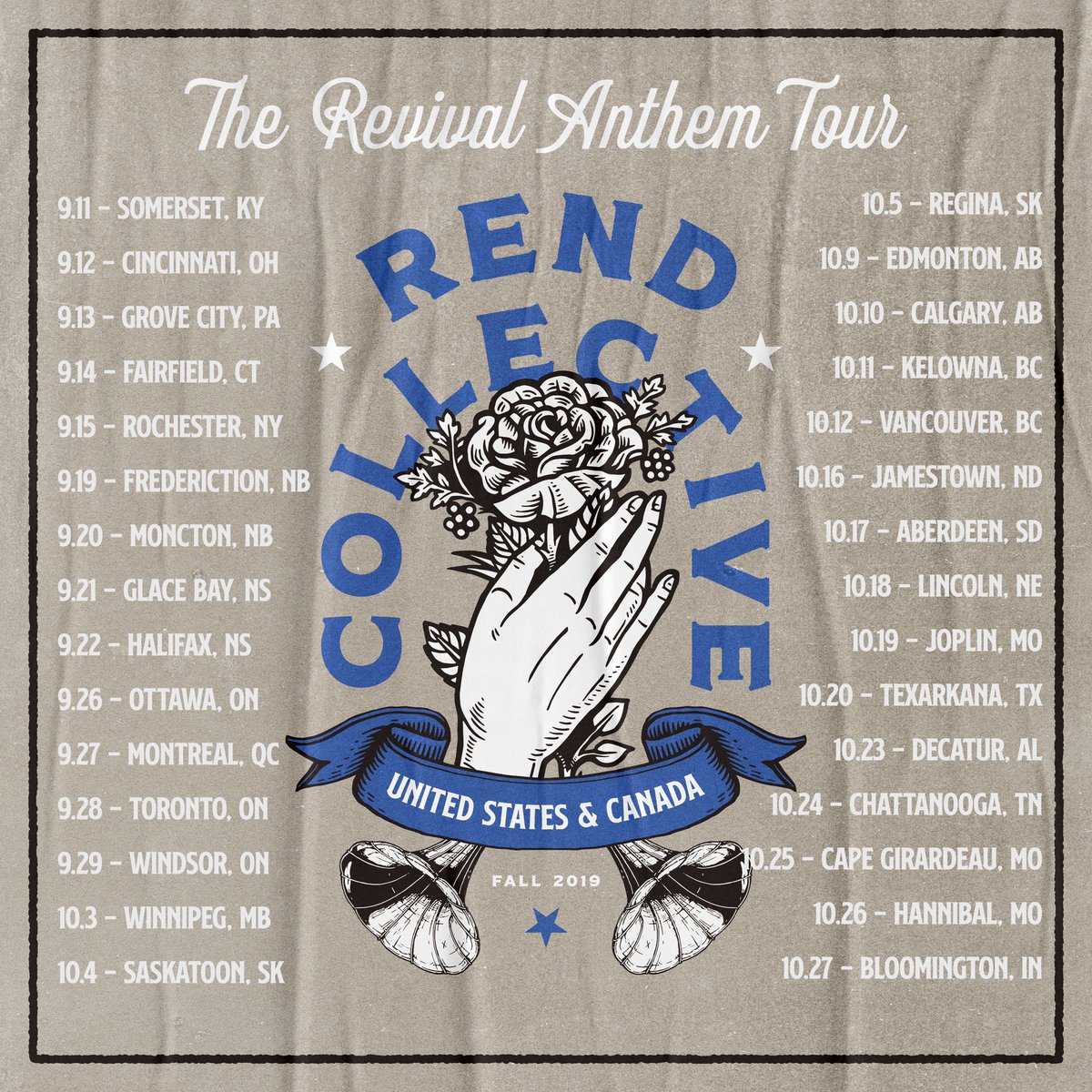 rendcollective's tweet photo. Well the cat’s out of the bag! We’re officially headed to Canada (and a bit of the U.S. too!) Pre-sale tickets go on sale Wednesday with a secret code we’re sending out to our core people 😏 Hit the link in our bio and we will get it to you in time for pre-sale on WEDNESDAY! https://t.co/lTce6SCYR8