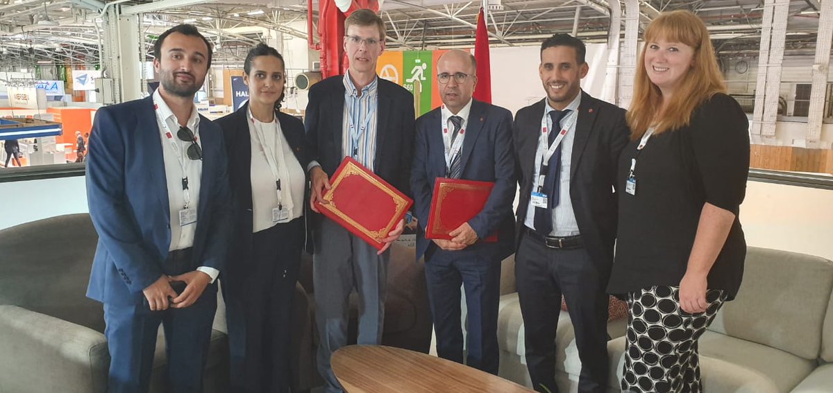 Happy to sign an agreement today with Aerospace Moroccan Cluster to cooperate to develop collaborative research projects and exchange information between the two organizations for the promotion of the aerospace industry. #PAS2019