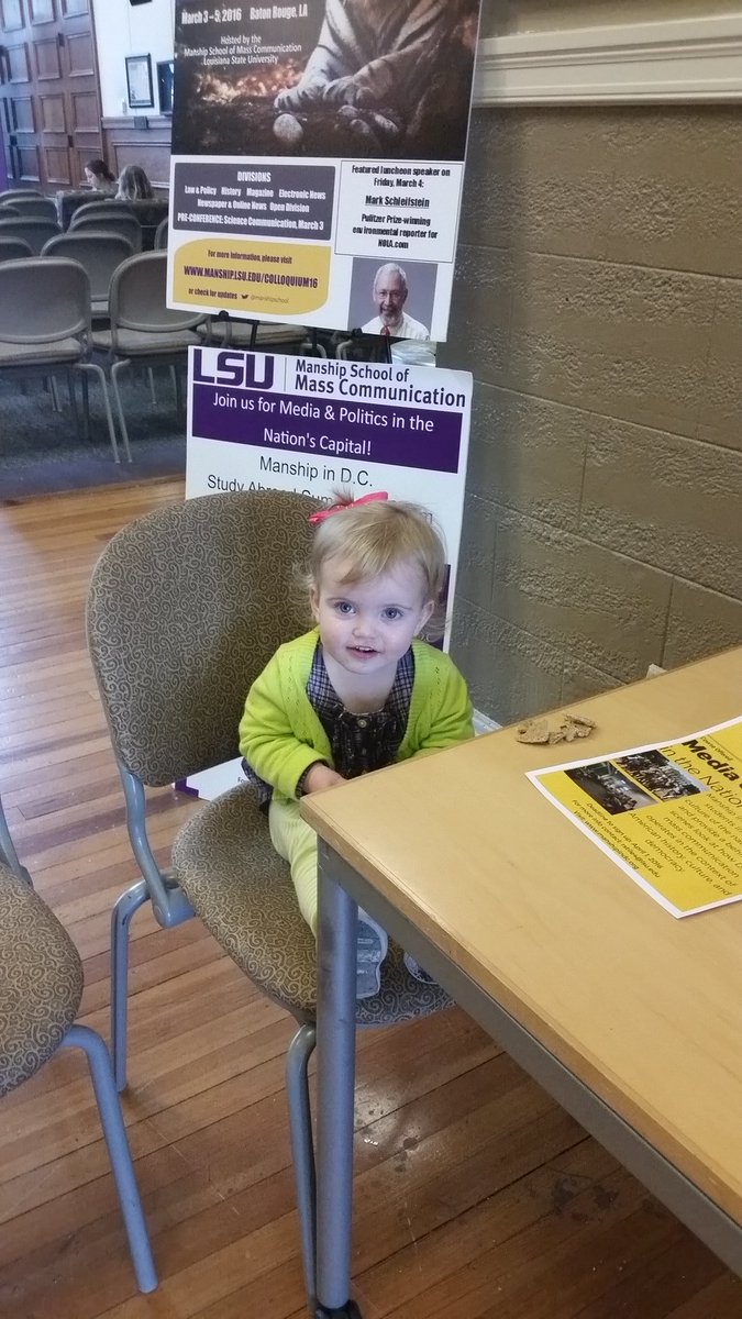 chelrainwater's tweet photo. Harlow is also excited for my first day working at @ManshipSchool (future 3rd generation @LSU grad right here, pictured in 2015, 2016 and today) #GeauxManship #WhyLSU https://t.co/WaVM50hqhb