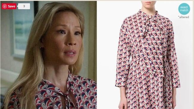 LiunaticFringe's tweet photo. My fave dress of the season so far. Can't beat a good face print worn by one of the world's most beautiful faces. #LucyLiu #JoanWatson #Elementary #wardrobe #Wornontv #RebeccaHofherr https://t.co/NNzoeSOFVY