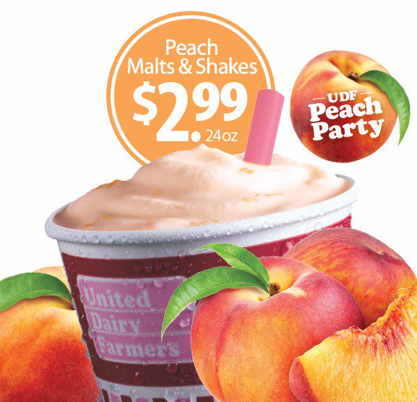 UDF on Twitter "UDF Peach Party! All large handdipped Peach shakes