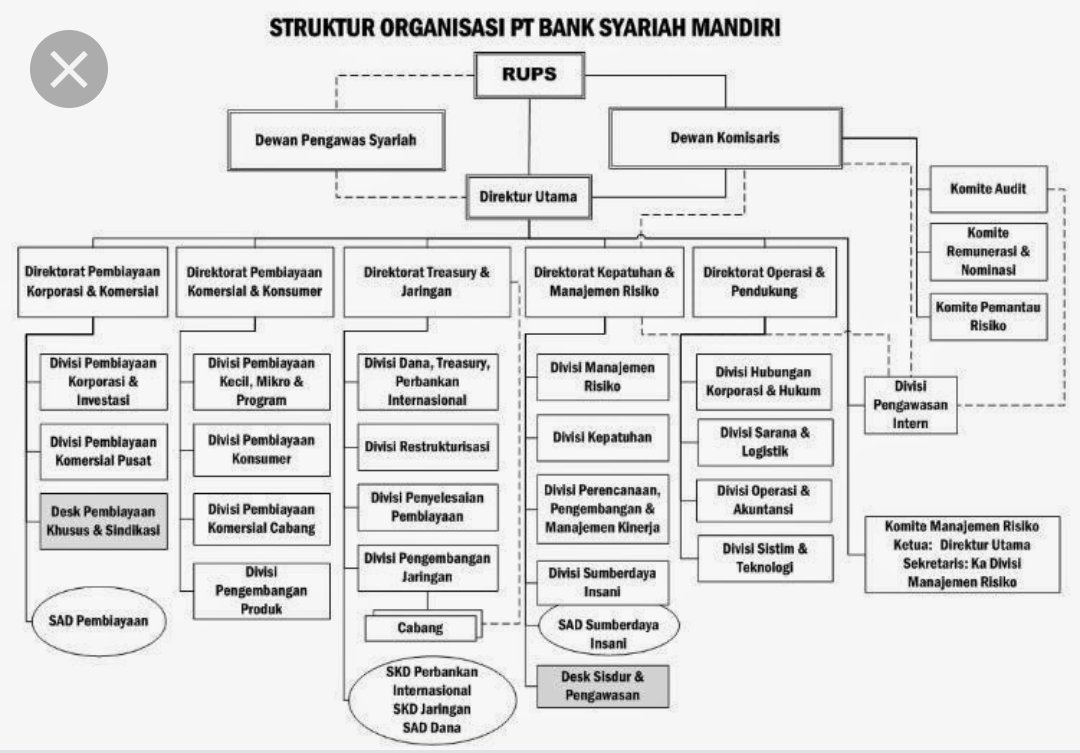R1_Adv's tweet photo. Berdasarkan struktur organisasi BSM seperti di bawah ini, terlihat dgn jelas bhw Dewan Pengawas Syariah setingkat dengan Dewan Komisaris.
Jika KMA selaku Ketua DPS diangkat oleh RUPS maka dia adalah pejabat bank, kalau diangkat oleh Direksi maka dia adalah karyawan bank. https://t.co/1wCOMPjk6M
