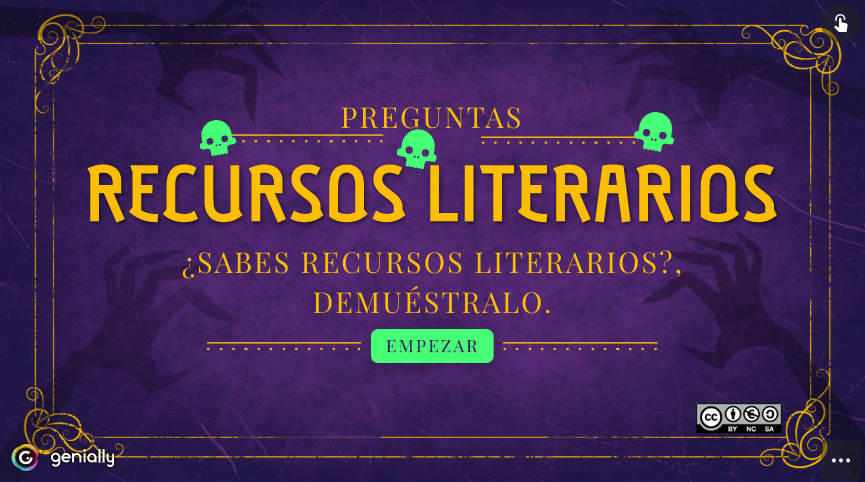 ✔️ ¿Quieres trabajar los recursos literarios? ¡La profesora <a href="/ManoliFM/">Manuela Fernández</a> ha estimulado a sus alumnos a crear sus propios recursos interactivos! ¡Échales un vistazo! bit.ly/2RejAch