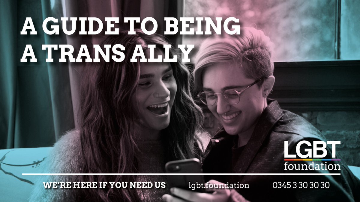 Being an ally is incredibly important in the fight for equality.

That's why we've released an easy-to-read guide on how to be an ally to trans and non-binary people.

You can download it here - lgbt.foundation/downloads/tran…

#EqualityWins