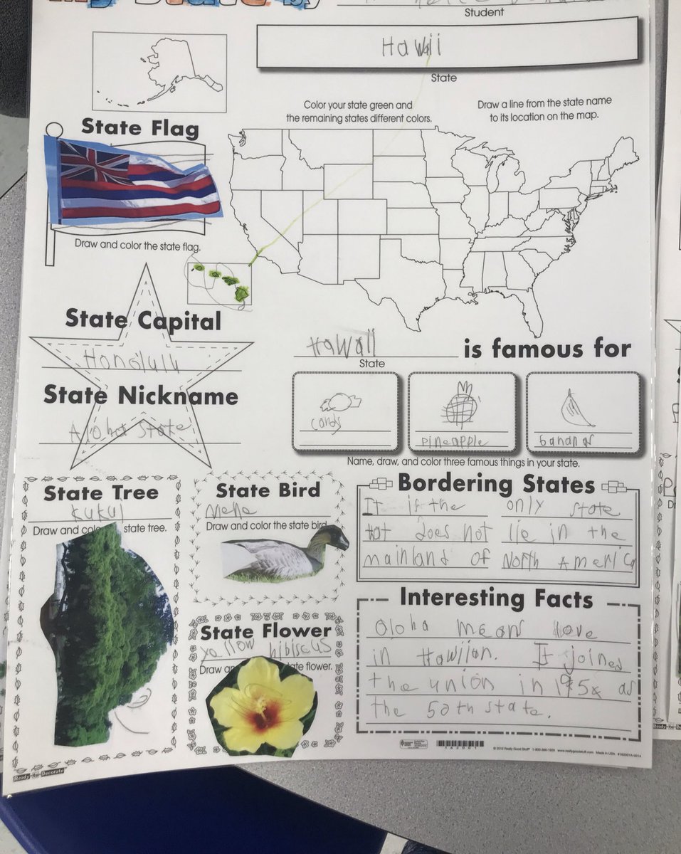 Ms_Gwiz's tweet photo. Ss ended the year with a re-cap of a state of their choice! #MTPSPide https://t.co/VVNKFJl4We