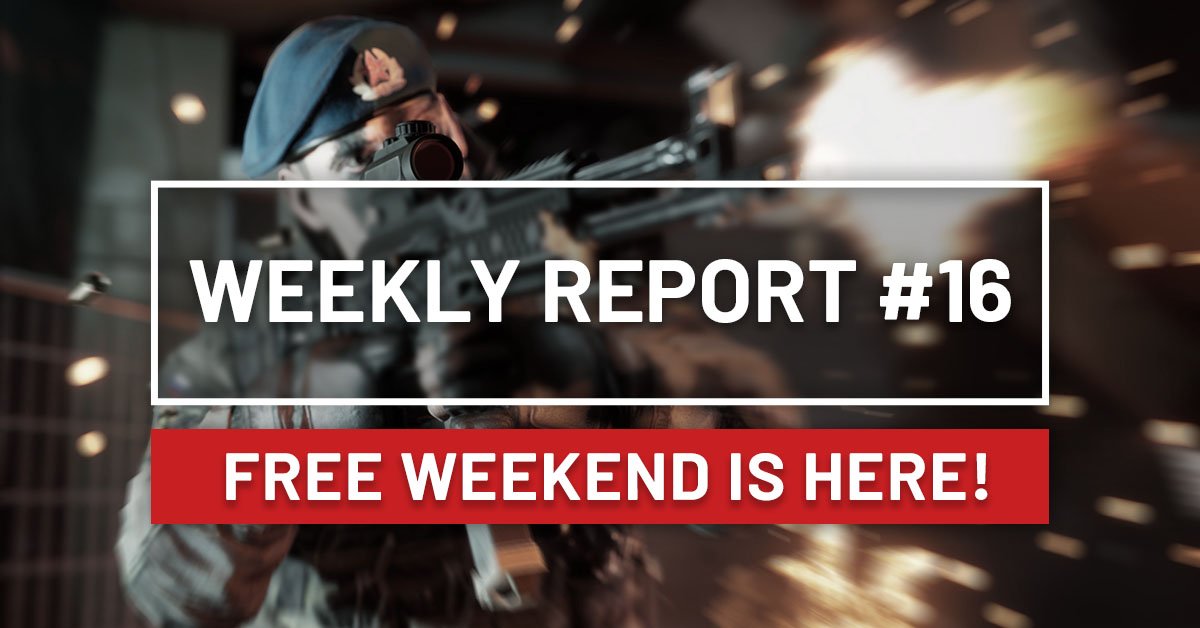 ww3thegame's tweet photo. Weekly Report #16 is now available - with Free Weekend dates!

Follow the links below to read in your native language:
EN: https://t.co/w85fSjVgGI
PL: https://t.co/Uda4nFOYt3
RU: https://t.co/kHje3BIgEp
DE: https://t.co/Qw4bUdQP8W
FR: https://t.co/wCrQ1g4lXj https://t.co/cE654DfdTM