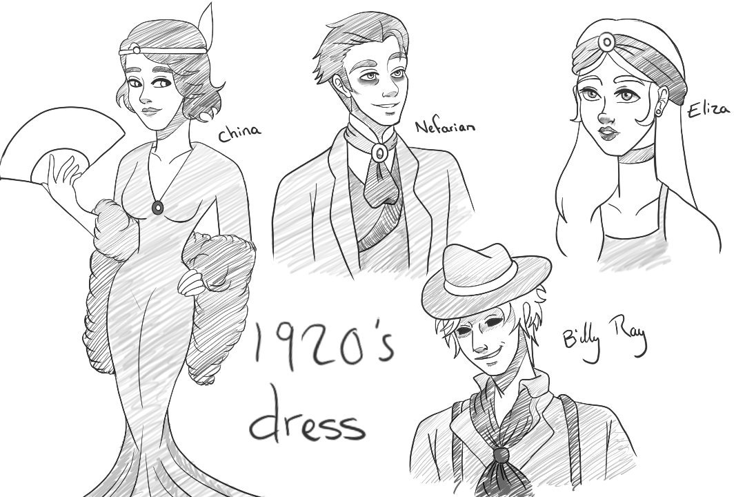 Scrubblets's tweet photo. Skulduggery Characters dressed as they would in the 20's (I'm so mad that Nefarian made literally no difference because he's stuck in time like a dork)
#skulduggery #skulduggerypleasant #spbedlam #spmidnight https://t.co/aXghLJTTWL