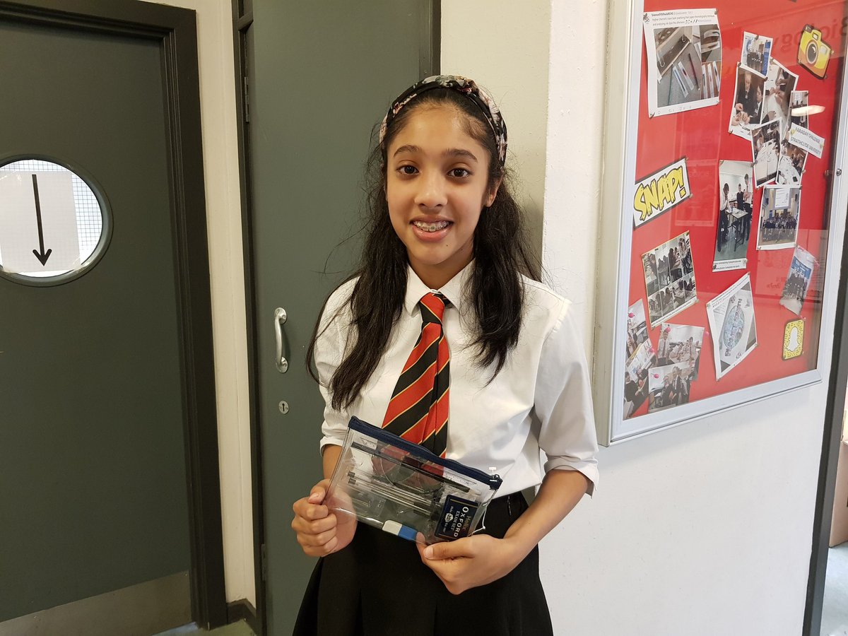 Congratulations to Sana Shahid of our new S2 who won the puzzle of the month competition for May. She found a huge amount of 7-digit Palindromic numbers. Well done.