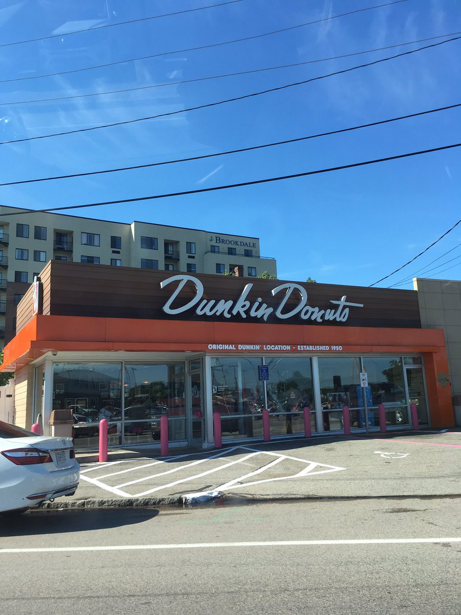#destinationBoston We are here and truck unloaded.  Time to check out historic sites—first ever #dunkindonuts location! #coffee #quincymass