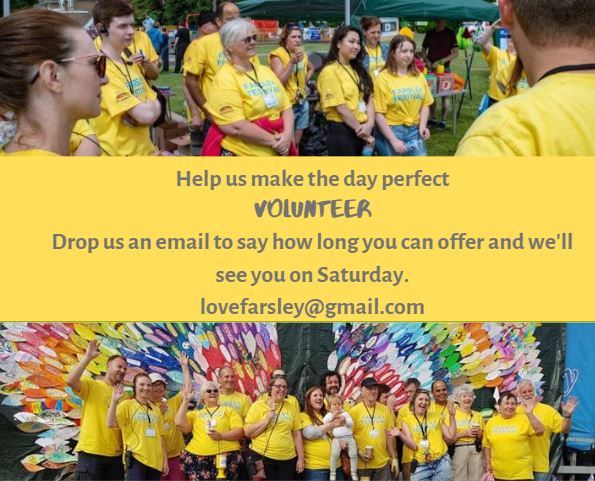 All hands to the deck!
If you can spare a few hours to help set up, during or pack away, email us at lovefarsley@gmail.com

#festivalvolunteer #helpneeded