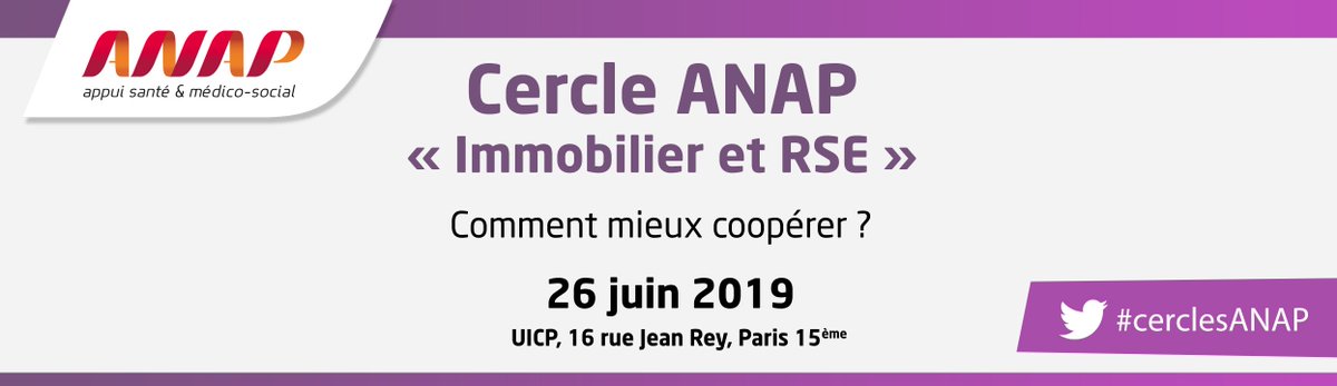 [#cerclesANAP] J-9 cercle Immobiler &amp; RSE 🗓️ 3 ateliers notamment au choix: connaitre son patrimoine pr prioriser son action, réduire l’impact environnemental d'1 bâtiment au quotidien, améliorer sa performance énergétique. Programme détaillé &amp; inscription
anap.fr/participez-a-n…