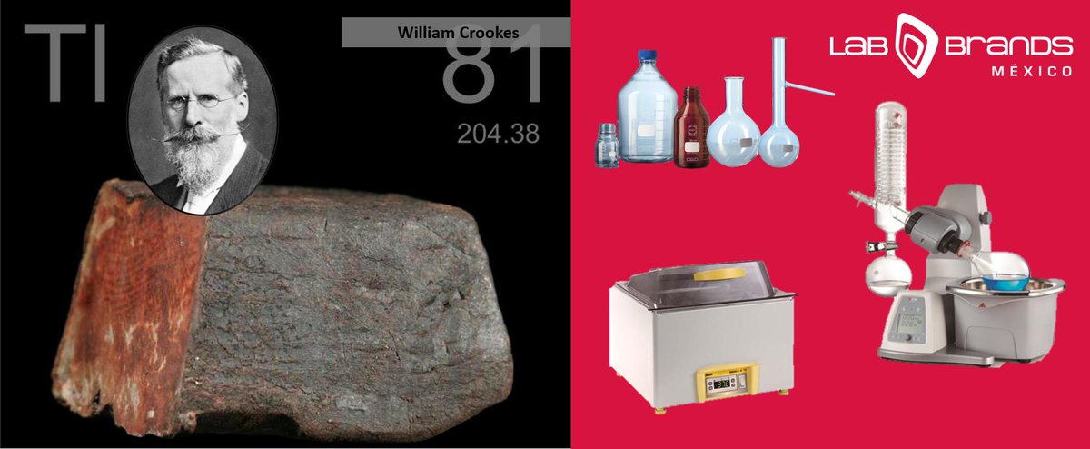 LabBrands's tweet photo. Un día como hoy pero de 1832 nació William #Crookes, uno de los más importantes experimentalistas de #física y #química de la historia. Entre sus logros, descubrió el #talio aunque no lo aisló. #DURAN #DLAB #LAUDA https://t.co/qUAdwsQbK1