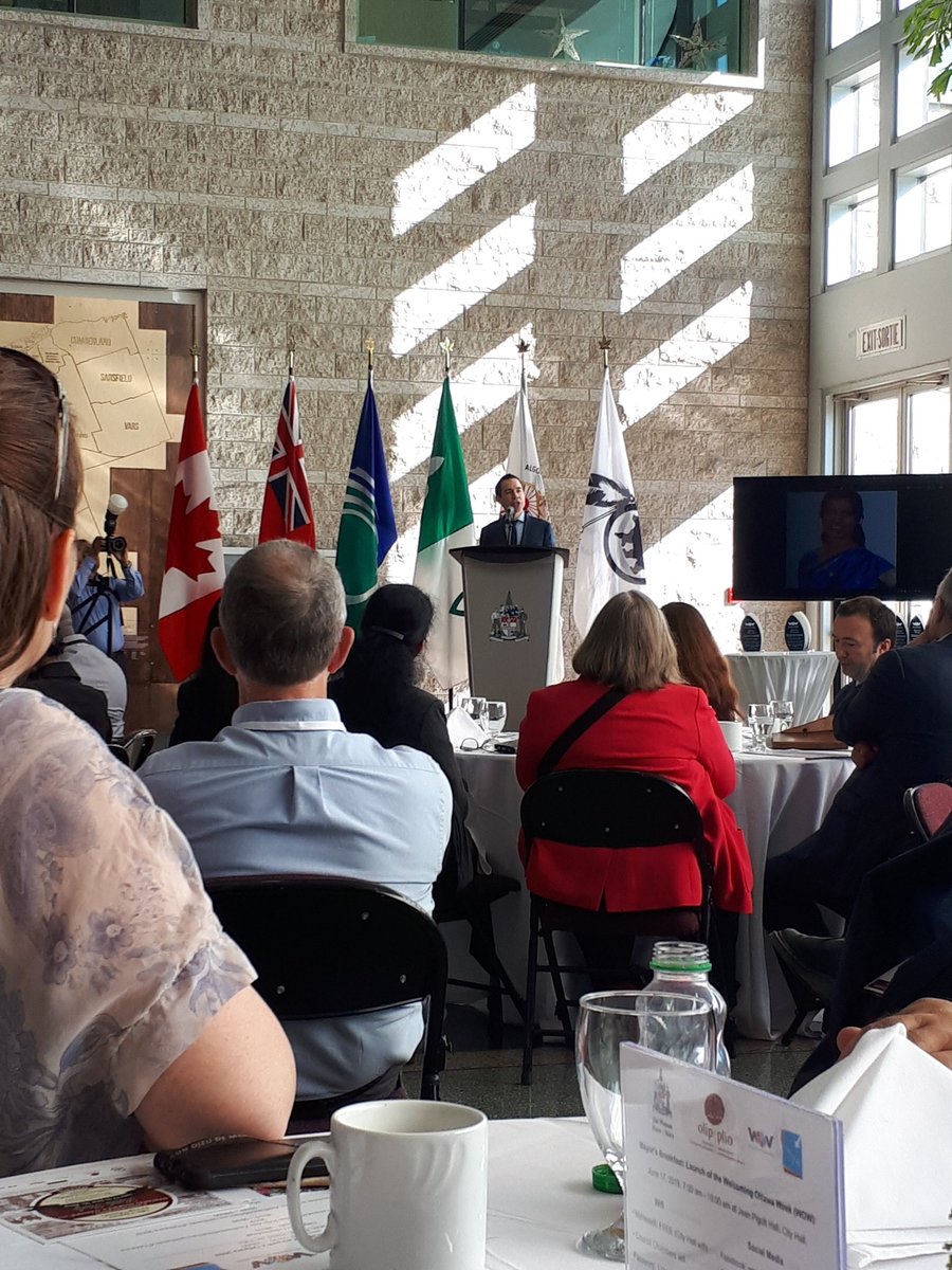 Manar_Elmalmi's tweet photo. WOW! Welcoming Ottawa Week 2019 starts today. Great speach by Alex Munter Chair of OLIP Council #WOW19  #OPH #OLIP_PLIO https://t.co/KgDrAShByj