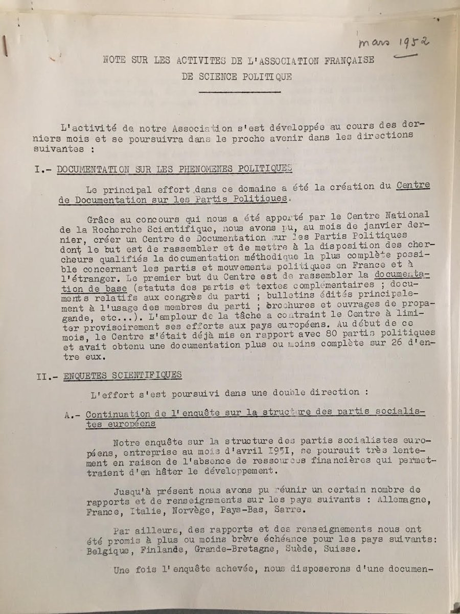 afspinfos's tweet photo. #70ansAFSP Quand en 1952, l'AFSP se donnait pour mission d'enquêter sur les partis socialistes européens...
En juillet 2019, au congrès qui aura lieu @ScPoBx on discutera "Au-delà des partis et des élections" (ST 12) et "conservatisme de gauche" (ST 26)
https://t.co/E9L6p5qoaw https://t.co/aHrlukGjt4