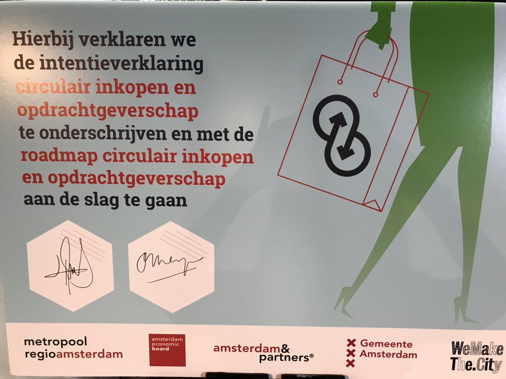 Prachtige bijeenkomst over Circulair Inkopen en Opdrachtgeverschap in kader van We Make the City #SOTR2019 . Belangrijk dat twee omgevingsdiensten ook met de Roadmap aan de slag gaan.